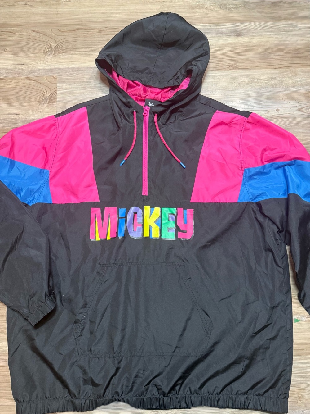 Mickey 90s Colorblock Windbreaker Jacket